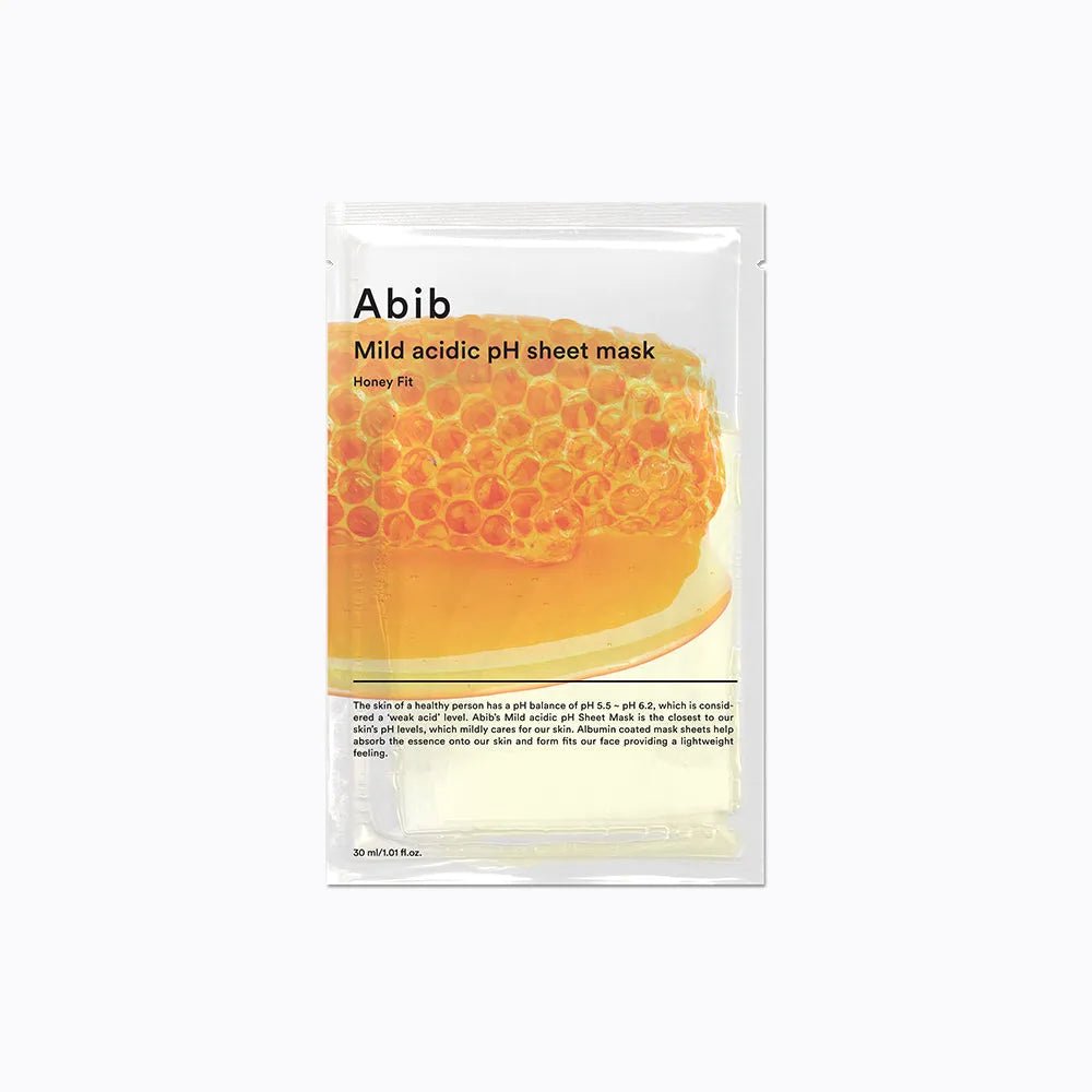 Abib Mild acidic pH sheet mask Honey fit 30ml - Sura