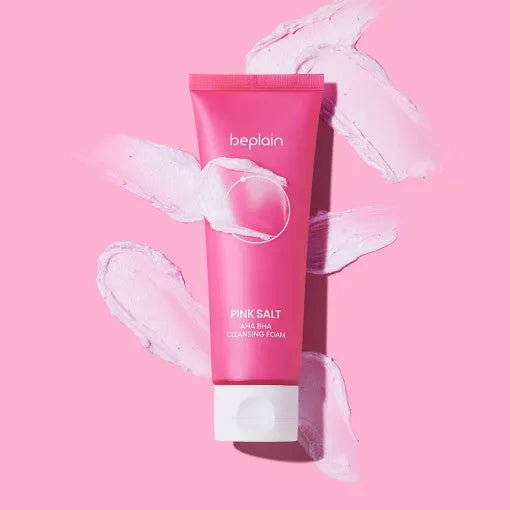 beplain Pink Salt AHA BHA Cleansing Foam 120ml - Sura