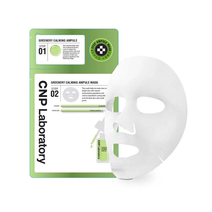 CNP 2 - Step Greenery Calming Ampule Mask 1 Sheet - Sura