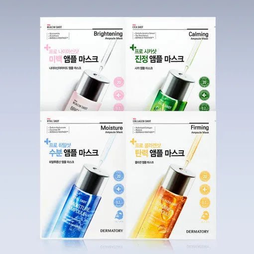 DERMATORY Pro Ampoule Shot Mask 34g X 10ea (4 - type) - Sura