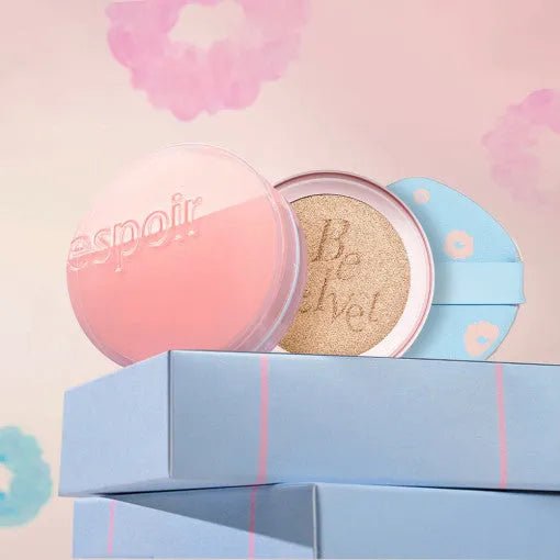 espoir PRO TAILOR BE VELVET COVER CUSHION NEW CLASS CHERRY BLOSSOM EDITION SPF34 PA++ 13g+13g(Rifill) - Sura