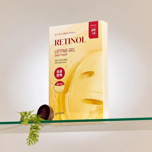 goodal Black Carrot Vita - A Retinol Lifting Gel Sheet Mask 4P - Sura