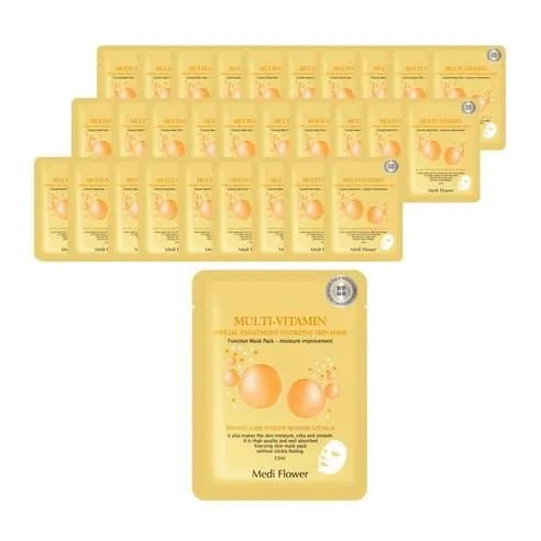 Mediflower Special Treatment Enerzing Skin Sheet Mask Multi Vitamin 23ml x 30ea - Sura