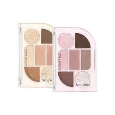 peripera Simplain Eye Palette 1.5gx1.17gx2.18g x 4 (2 Colors) - Sura