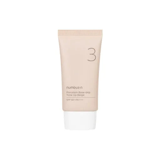 numbuzin No.3 Porcelain Base-skip Tone Up Beige SPF50+ PA++++ 50ml - Sura