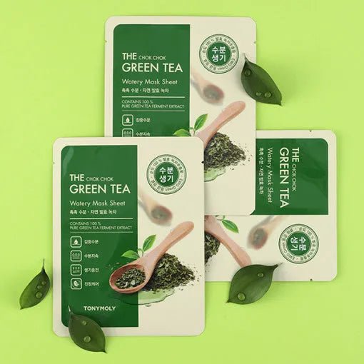 TONYMOLY The Chok Chok Green Tea Watery Mask Sheet 20g X 10ea - Sura