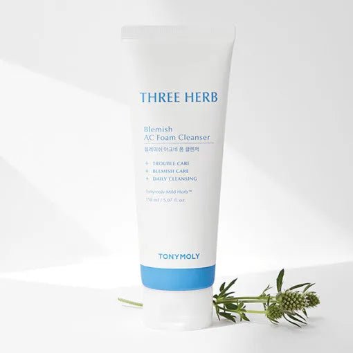 TONYMOLY THREE HERB Blemish AC Foam Cleanser 150ml - Sura