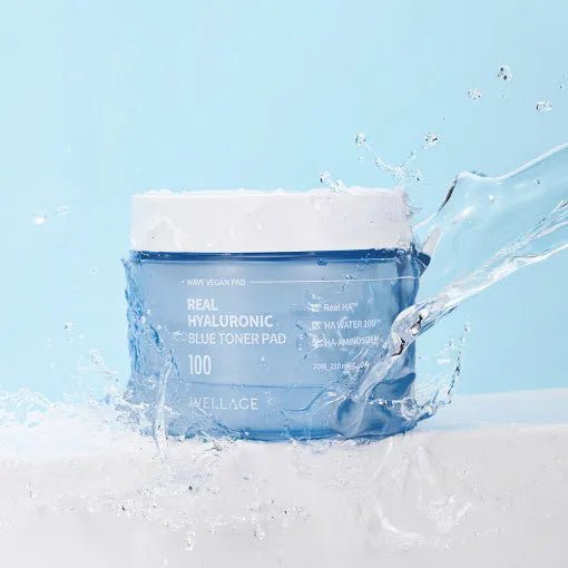 WELLAGE Real Hyaluronic Blue Toner Pad 70pads / 210ml - Sura
